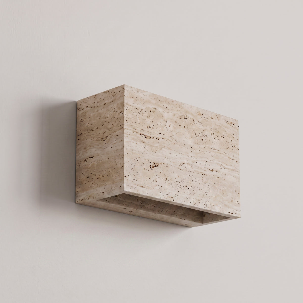 Up Down Slab Sconce- Travertine
