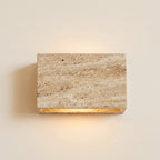 Up Down Slab Sconce- Travertine