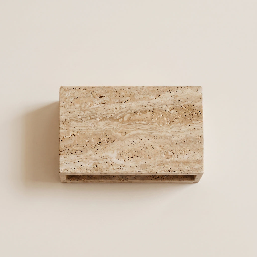 Up Down Slab Sconce- Travertine