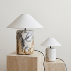 Wabi-Sabi - Calacatta Gold Table Lamp