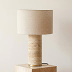 Colonna Table Lamp - Travertine