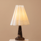 Handmade Nero Portoro Marble Lamp: Small Chic Table Lamp