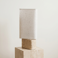 Bedside Tower Lamp - Travertine