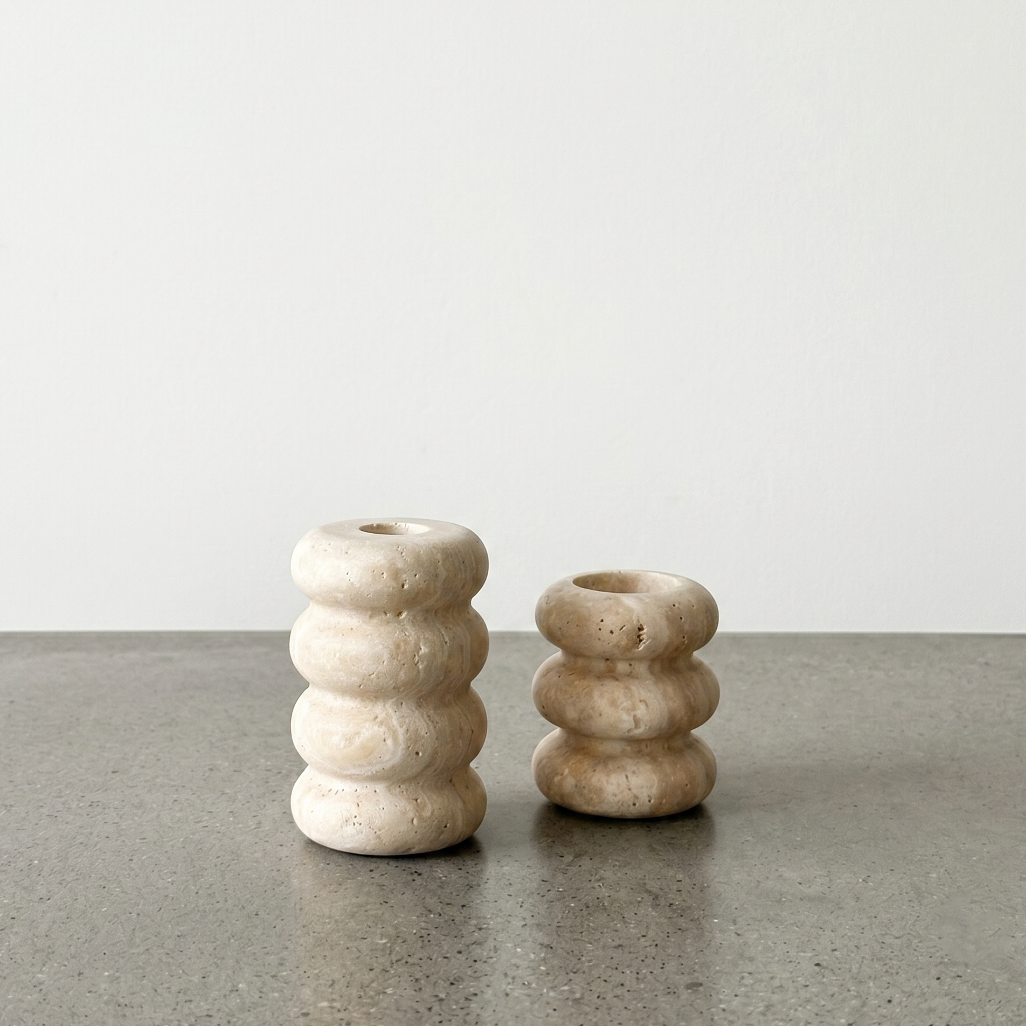 Handcrafted Natural Stone Vase & Candle Holder