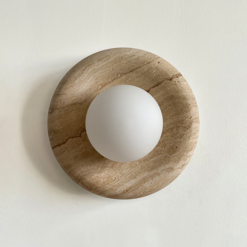 Marlowe Sconce - Travertine