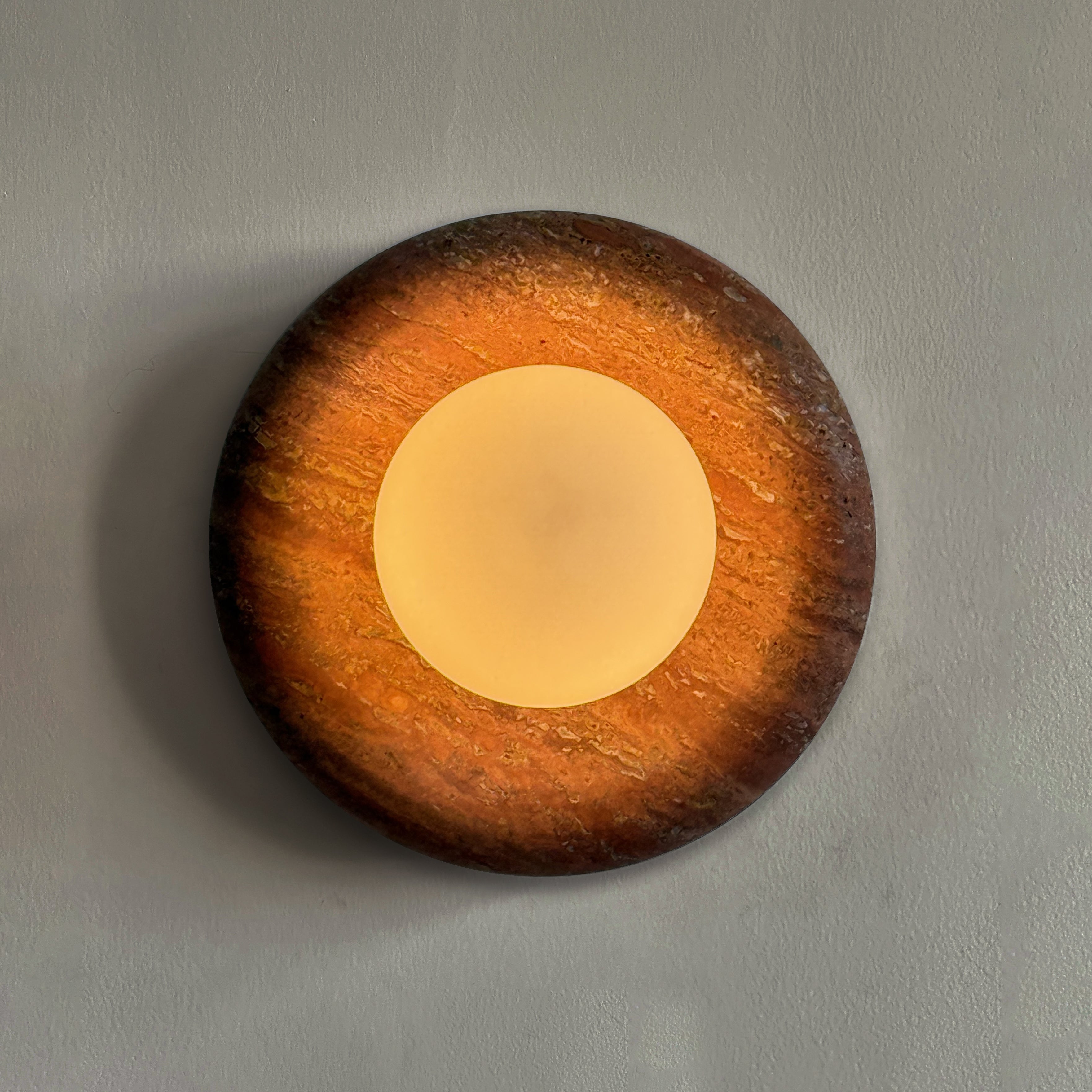 Marlowe Sconce - Travertine Rosso