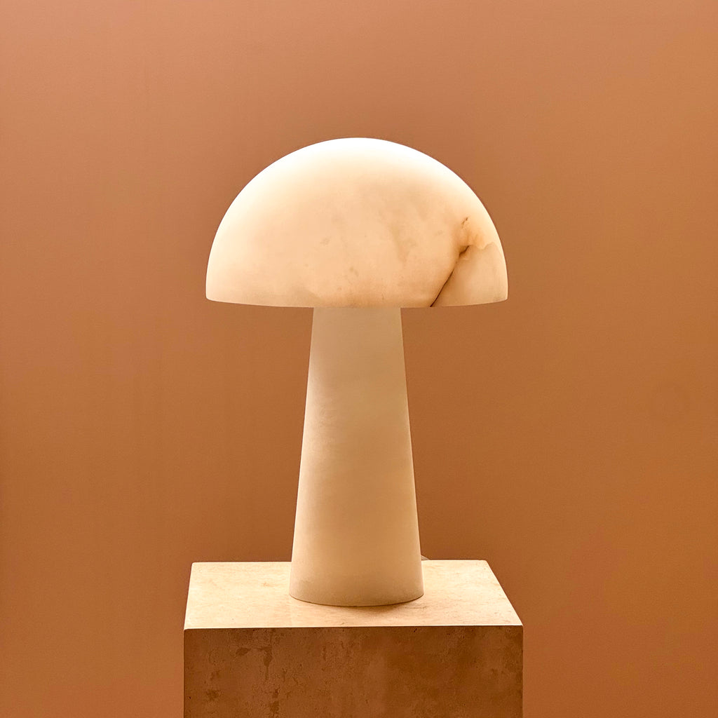 Mushroom Alabaster Table Lamp