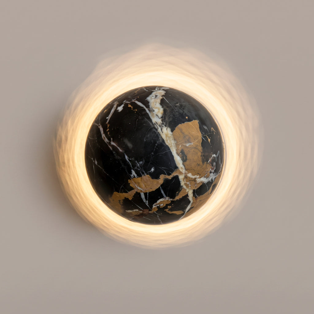 Halo Sconce – Nero Portoro