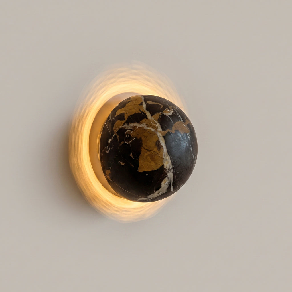 Halo Sconce – Nero Portoro
