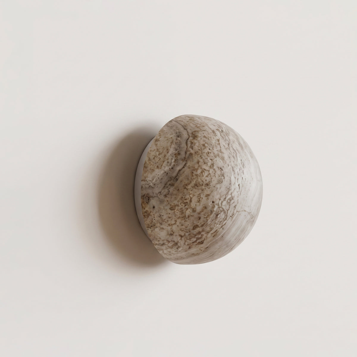 Halo Sconce – Grey Travertine