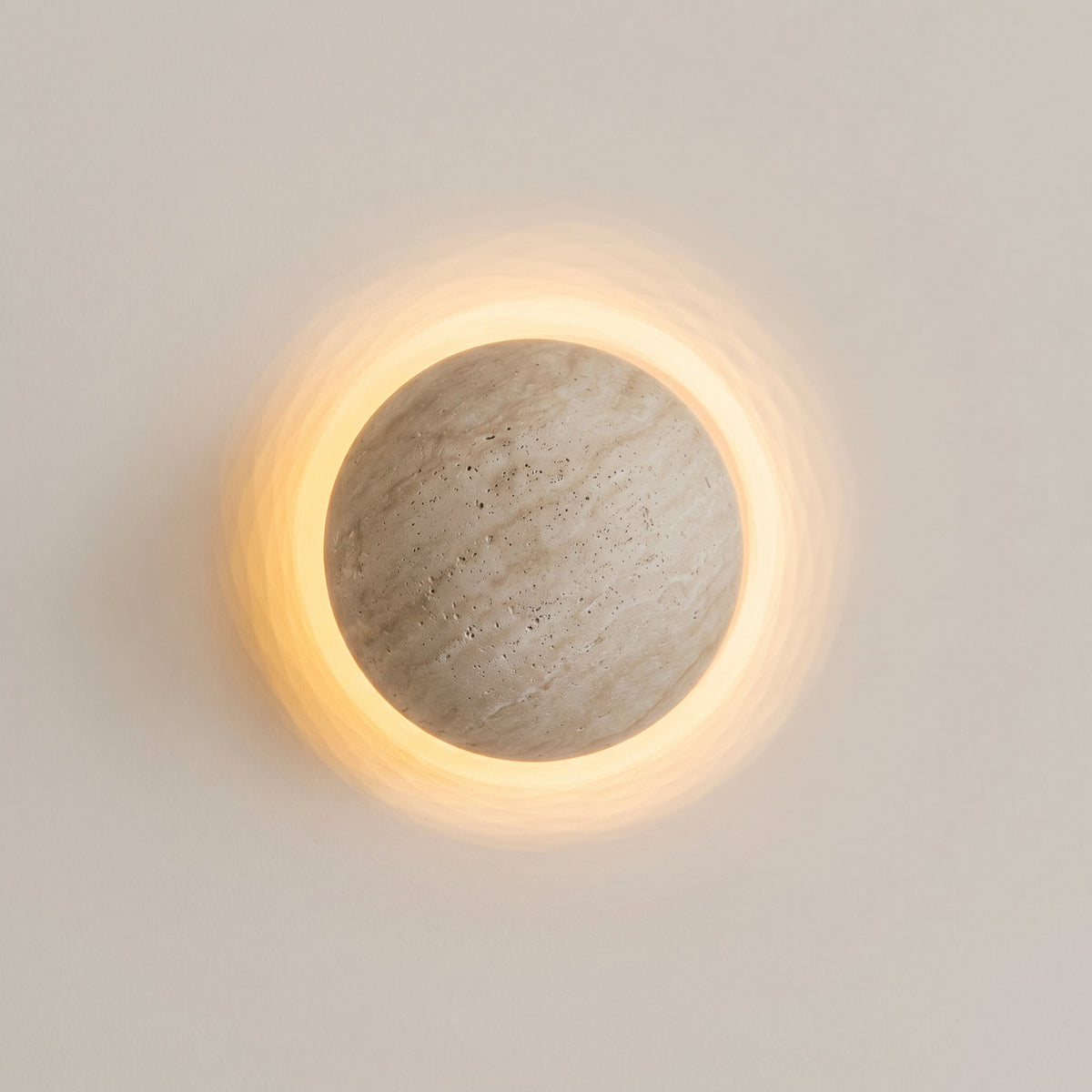 Halo Sconce – Travertine