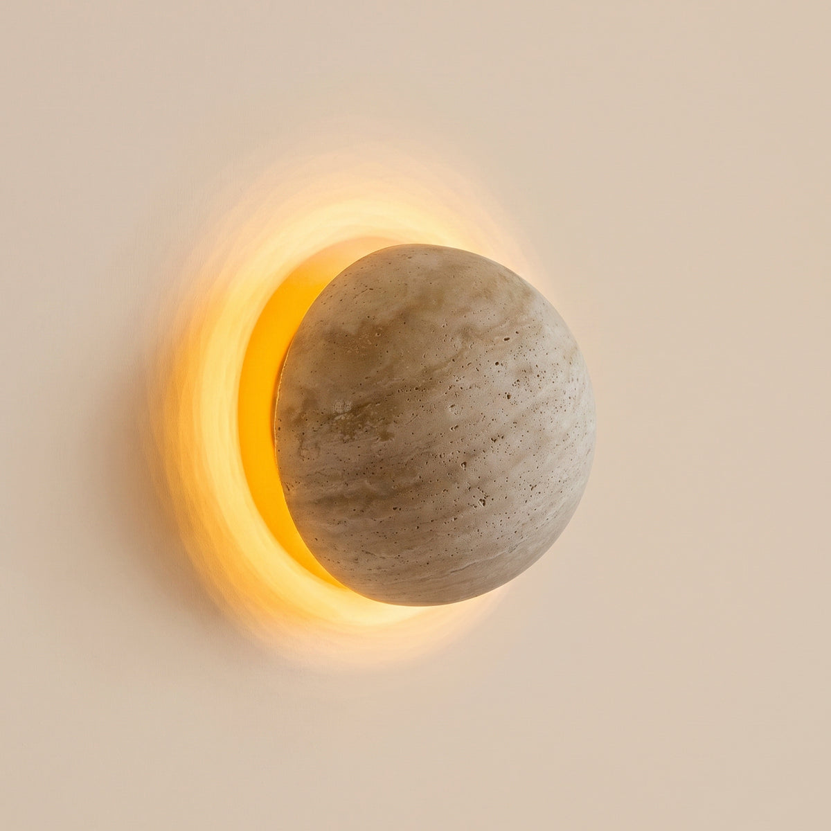 Halo Sconce – Travertine