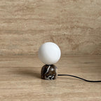 Handmade Calacatta Viola Marble Lamp: Small Chic Table Lamp