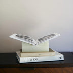 The V Book Stand - Jade Onyx
