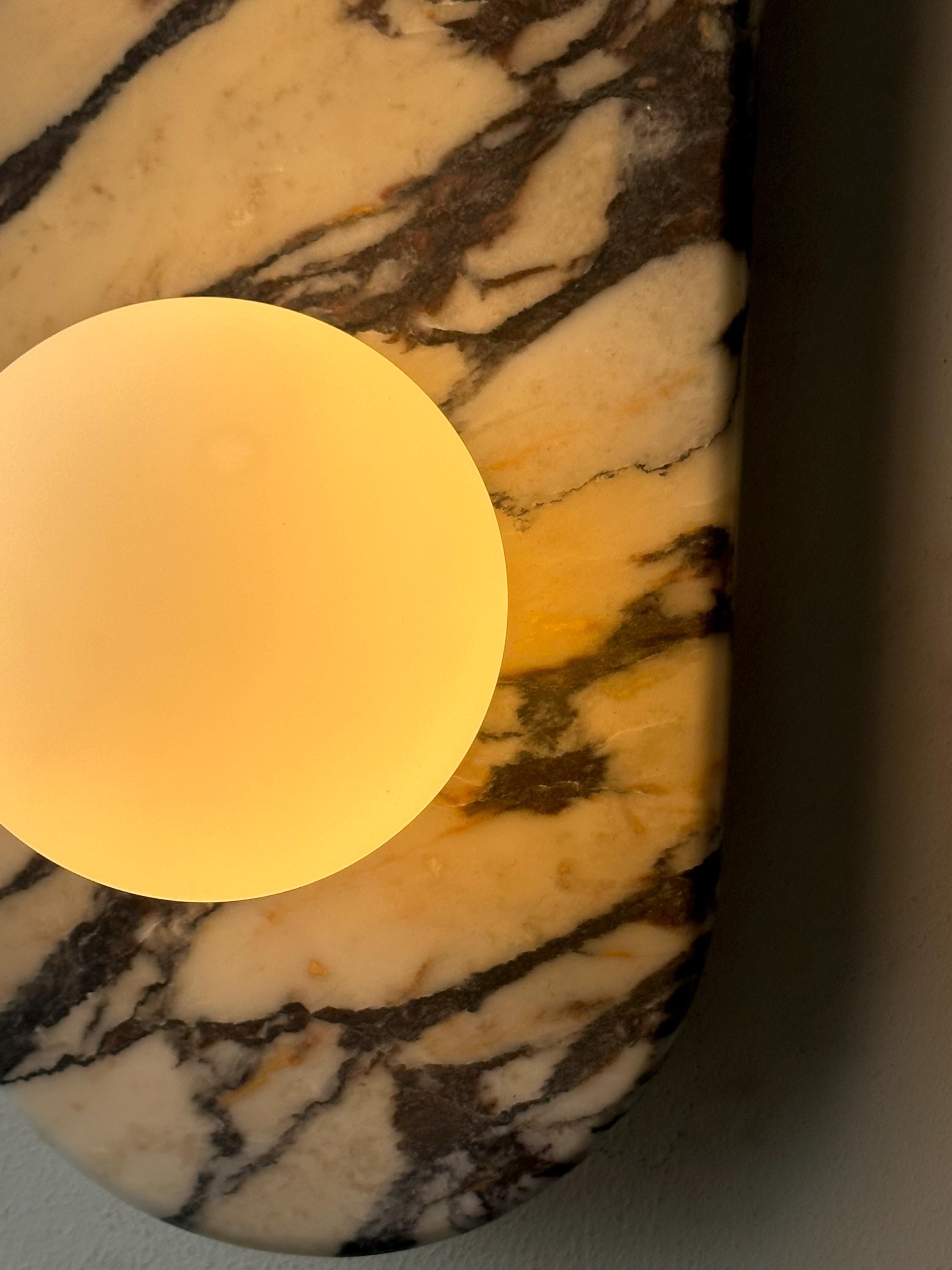 Opus Duo Sconce - Calacatta Viola