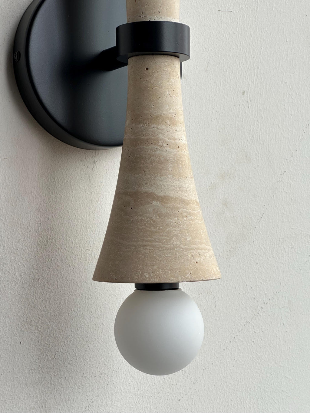 Calyx Sconce - Travertine