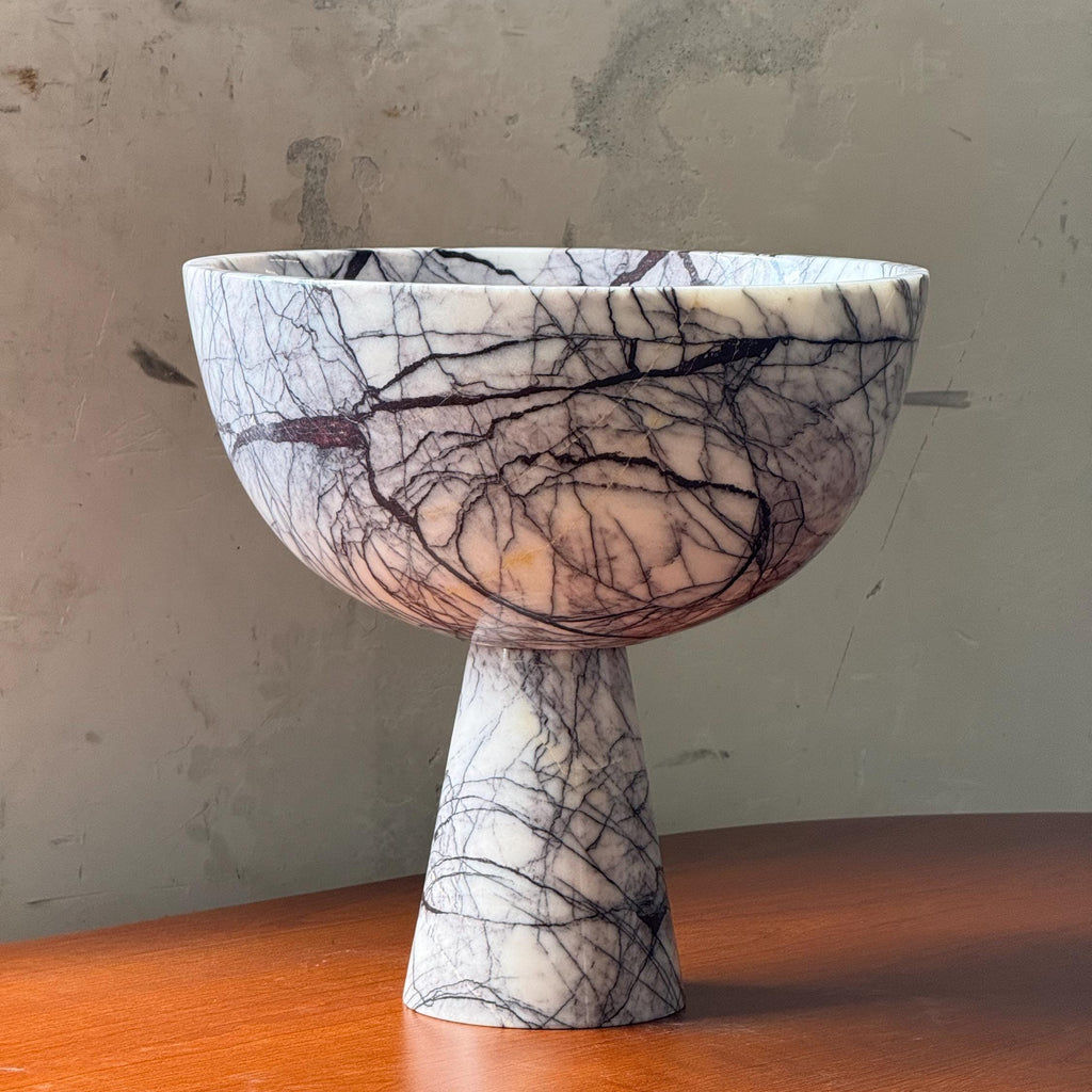 Kylix Marble Pedestal Bowl