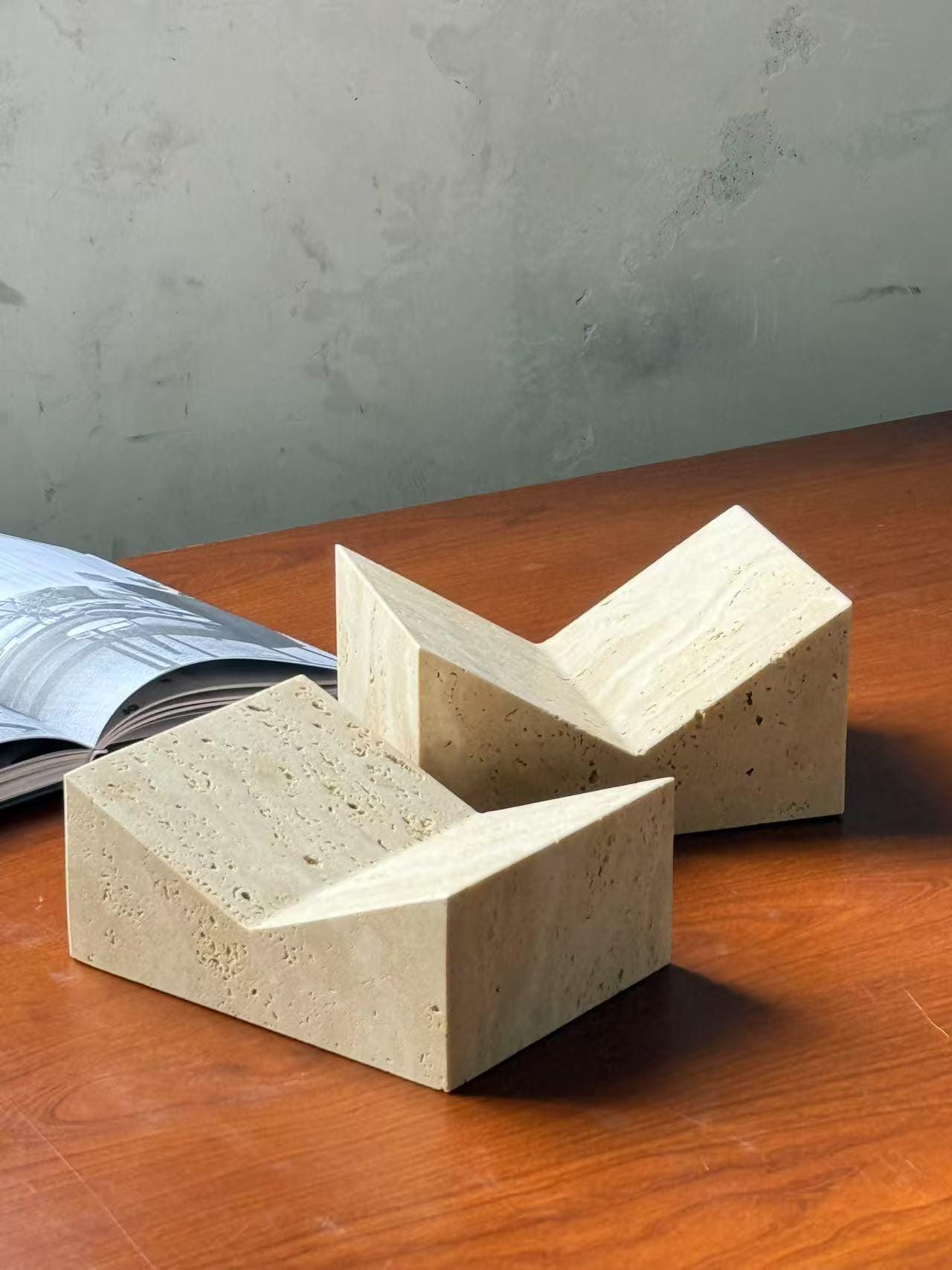 The Bookstand Bookstand - Travertine