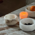 Artisanal Natural Alabaster Cylinder Bowl