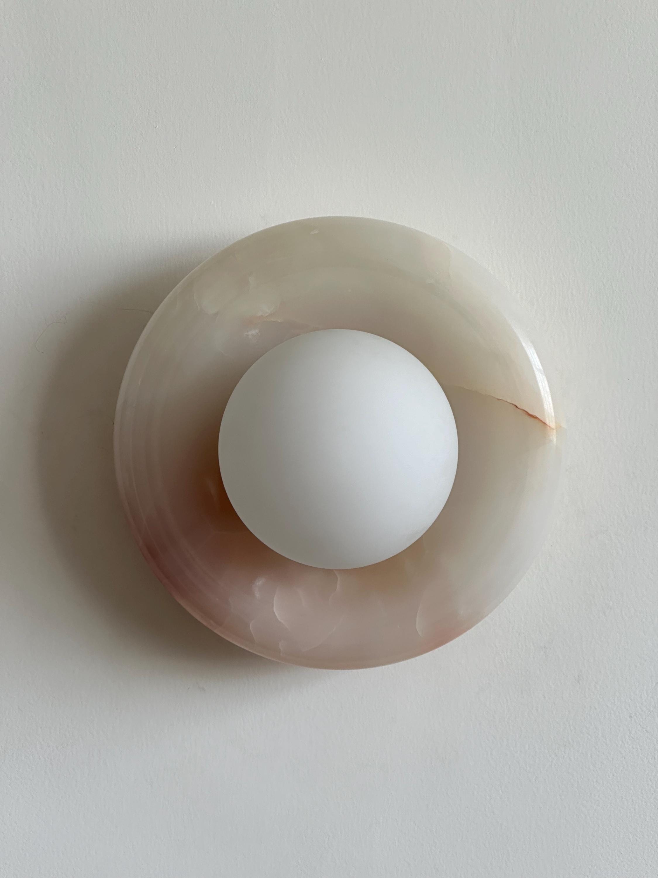 Marlowe Sconce - Pink Onyx