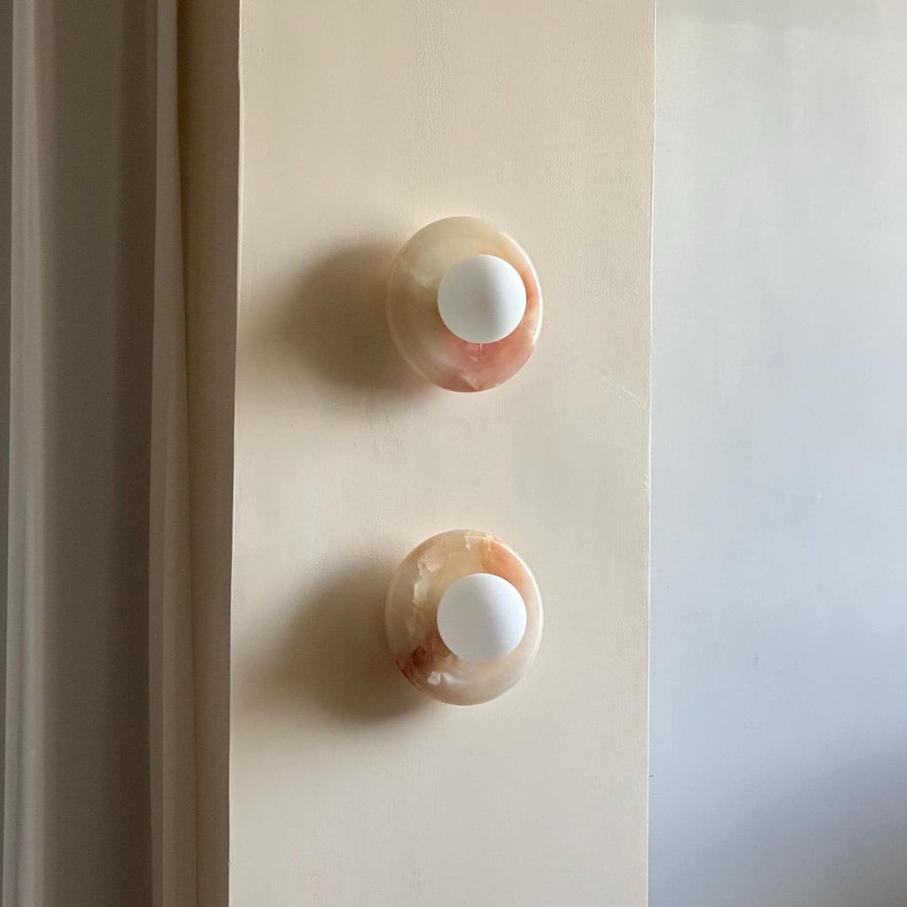 Marlowe Sconce - Pink Onyx