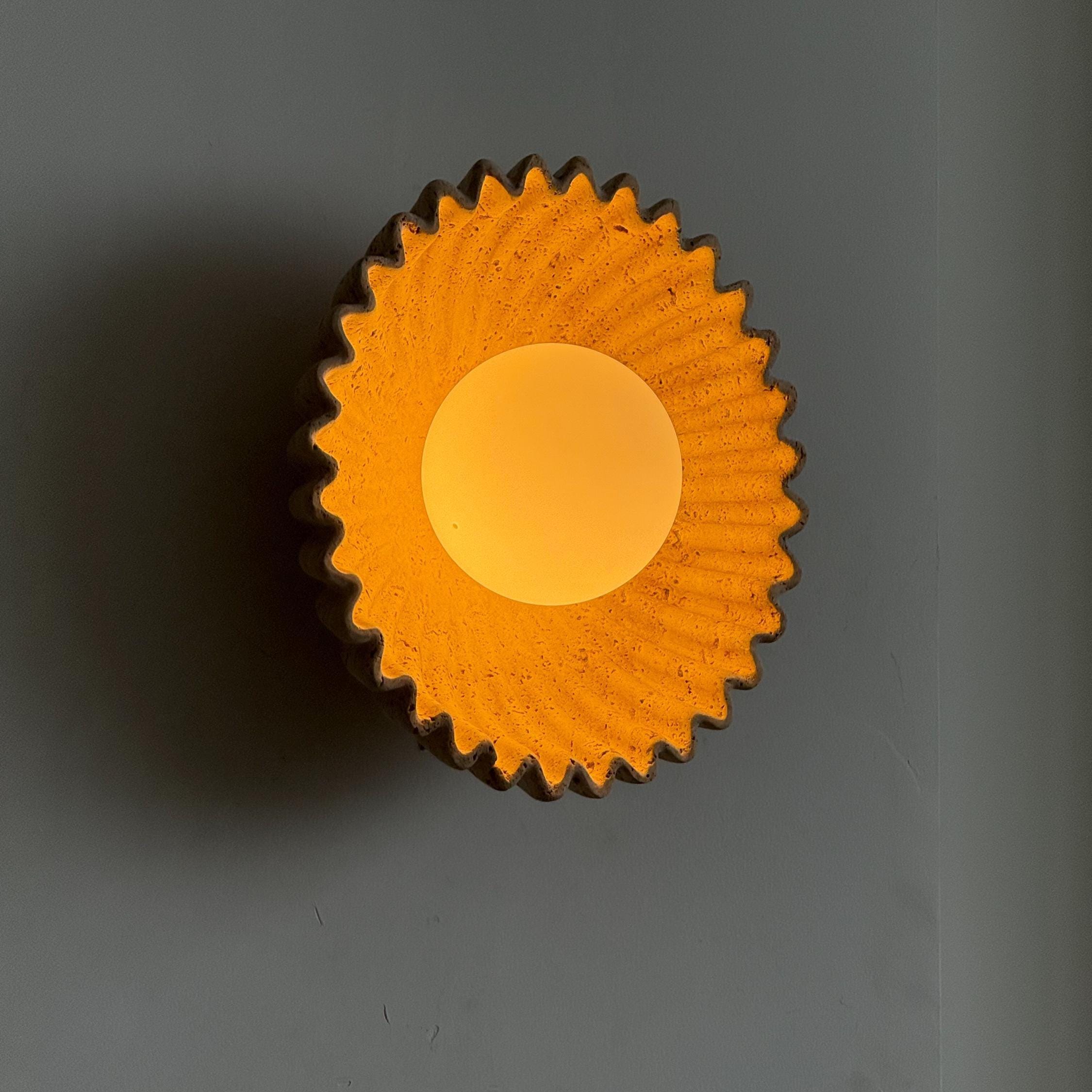 Echinus Sconce - Travertine