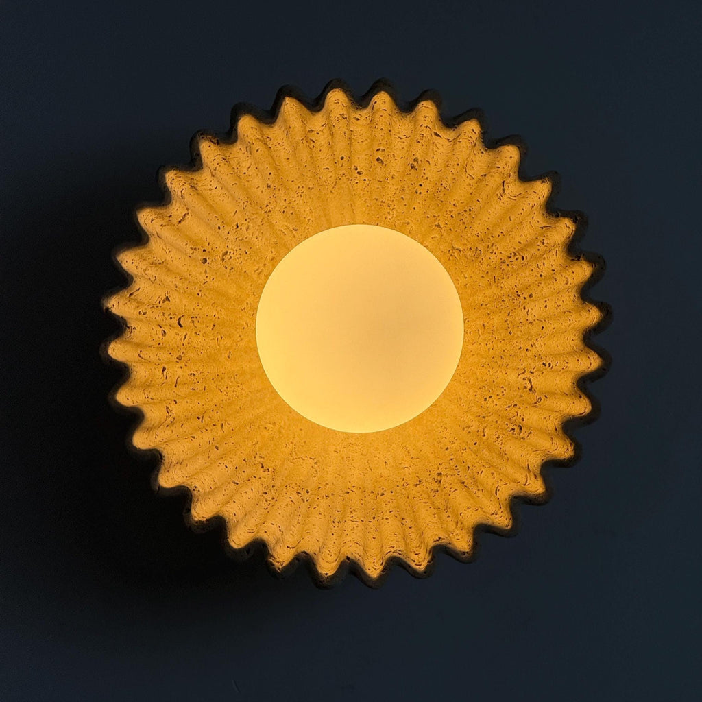 Echinus Sconce - Travertine