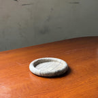 Atoll Round Tray - Silver Travertine