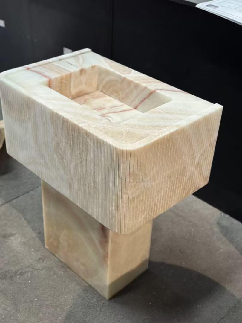 Customized Handcarved Marble Sink – Match your sink with your marble light for Bathroom Vanities