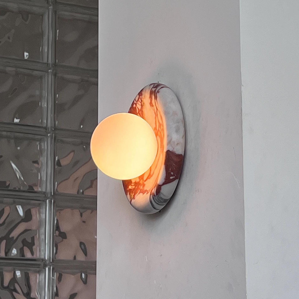 Marlowe Sconce - Calacatta Viola Rosso
