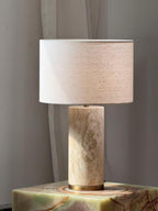Colonna Table Lamp - Travertine
