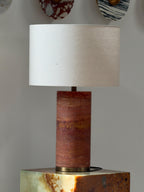 Colonna Table Lamp - Travertine Rosso