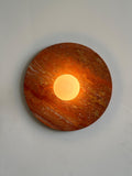 Cameo L Sconce - Travertine Rosso