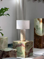 Colonna Table Lamp - Travertine