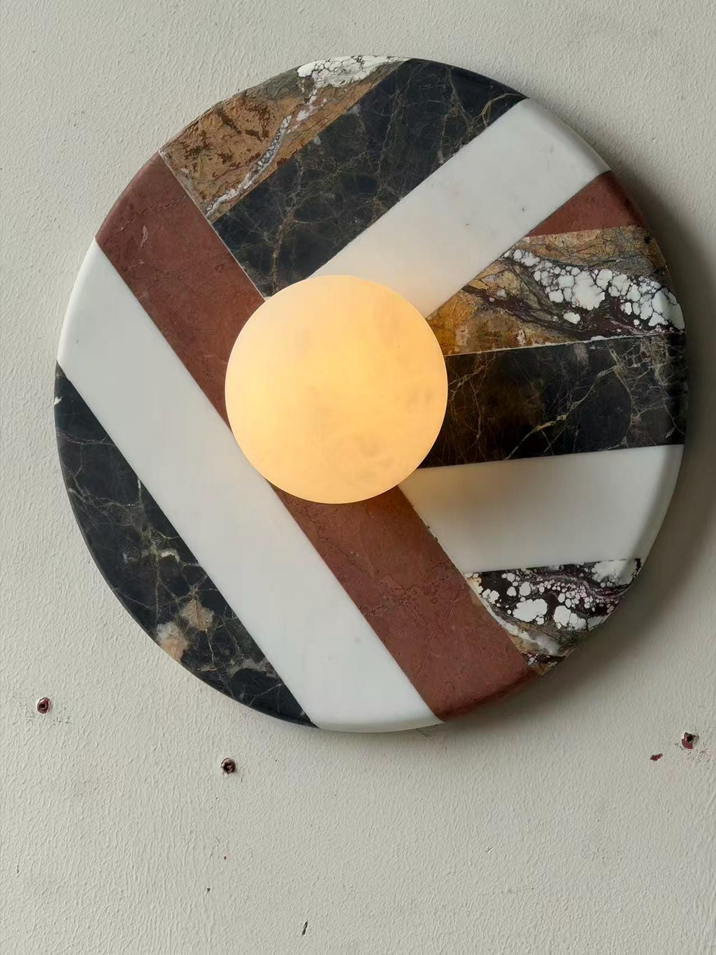 Multi-Marble Inlay Sconce