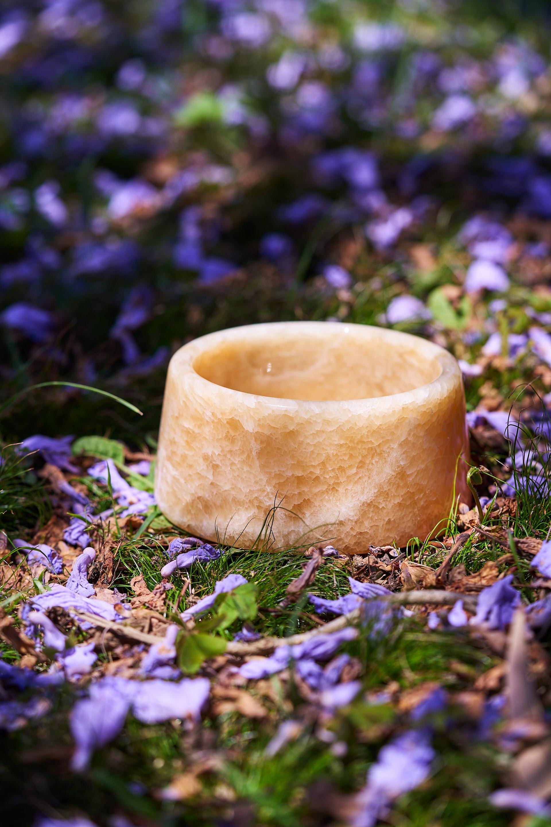 Luxury Yellow Onyx Pet Bowl