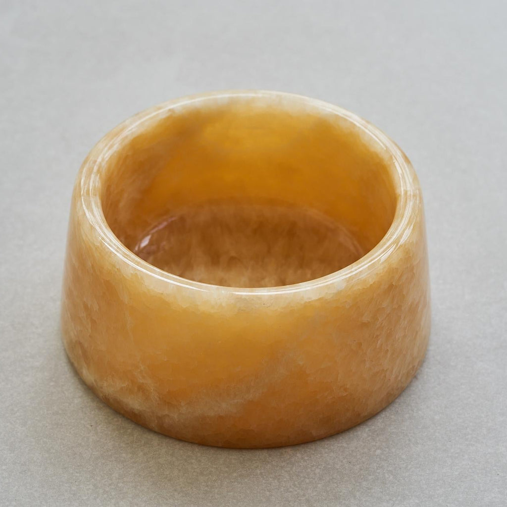 Luxury Yellow Onyx Pet Bowl