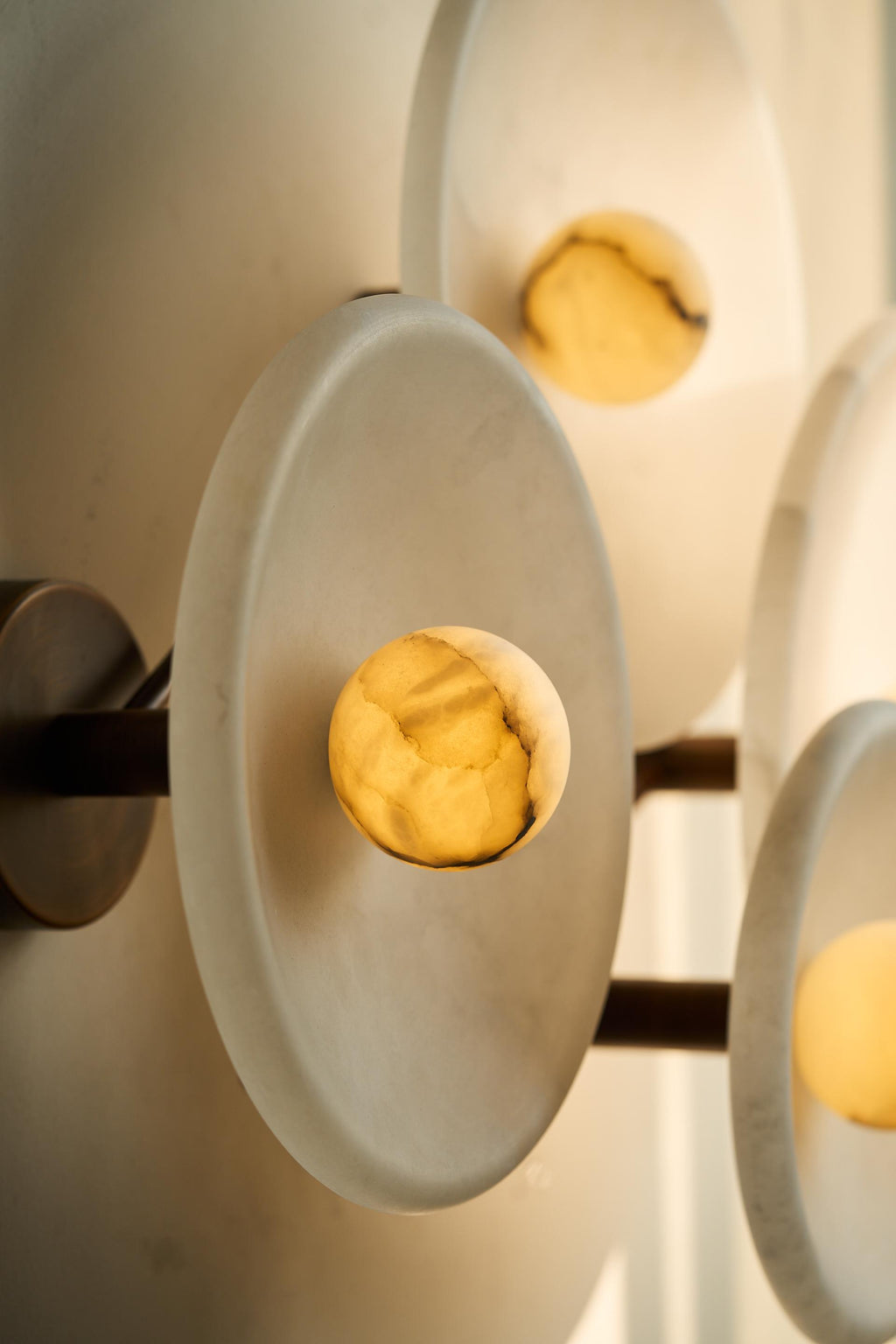 Aureole Trio Sconce - Alabaster