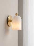 Eleanor Alabaster & Brass Sconce