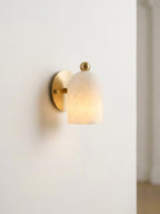 Eleanor Alabaster & Brass Sconce