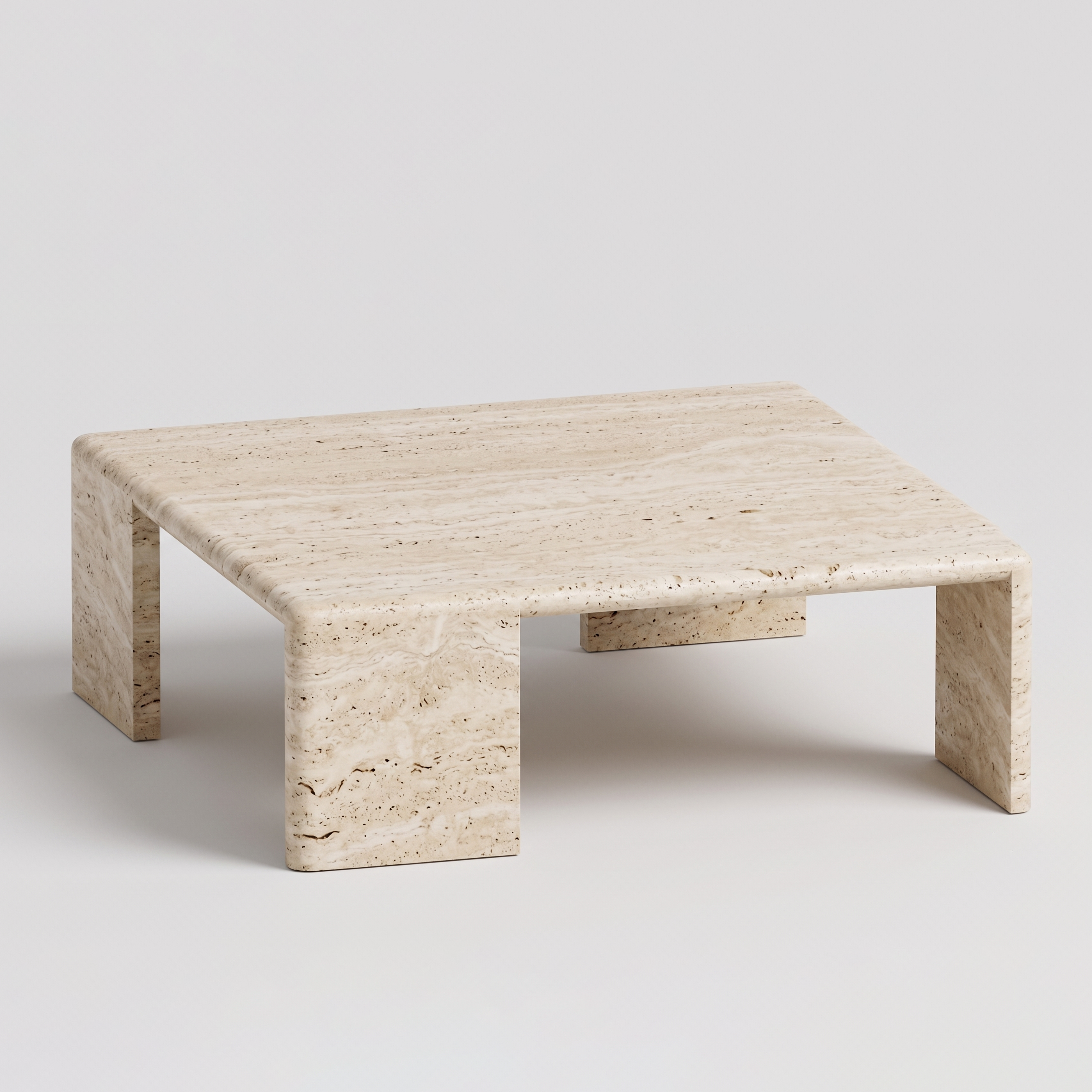 Monolith Coffee Table- Travertine