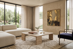 Monolith Coffee Table- Travertine
