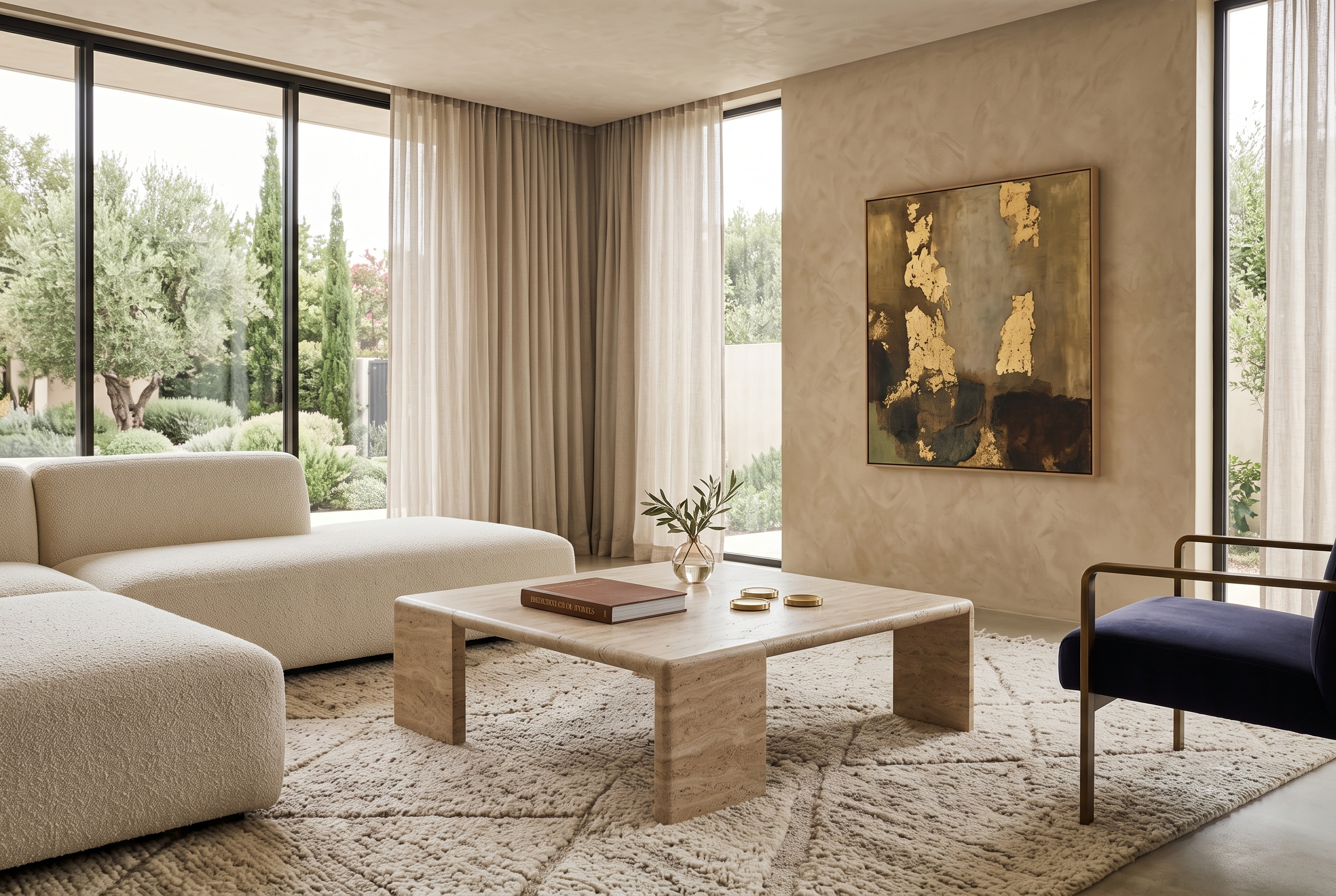 Monolith Coffee Table- Travertine