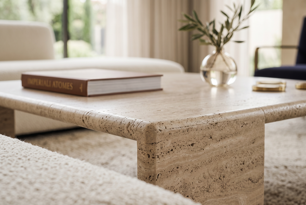 Monolith Coffee Table- Travertine